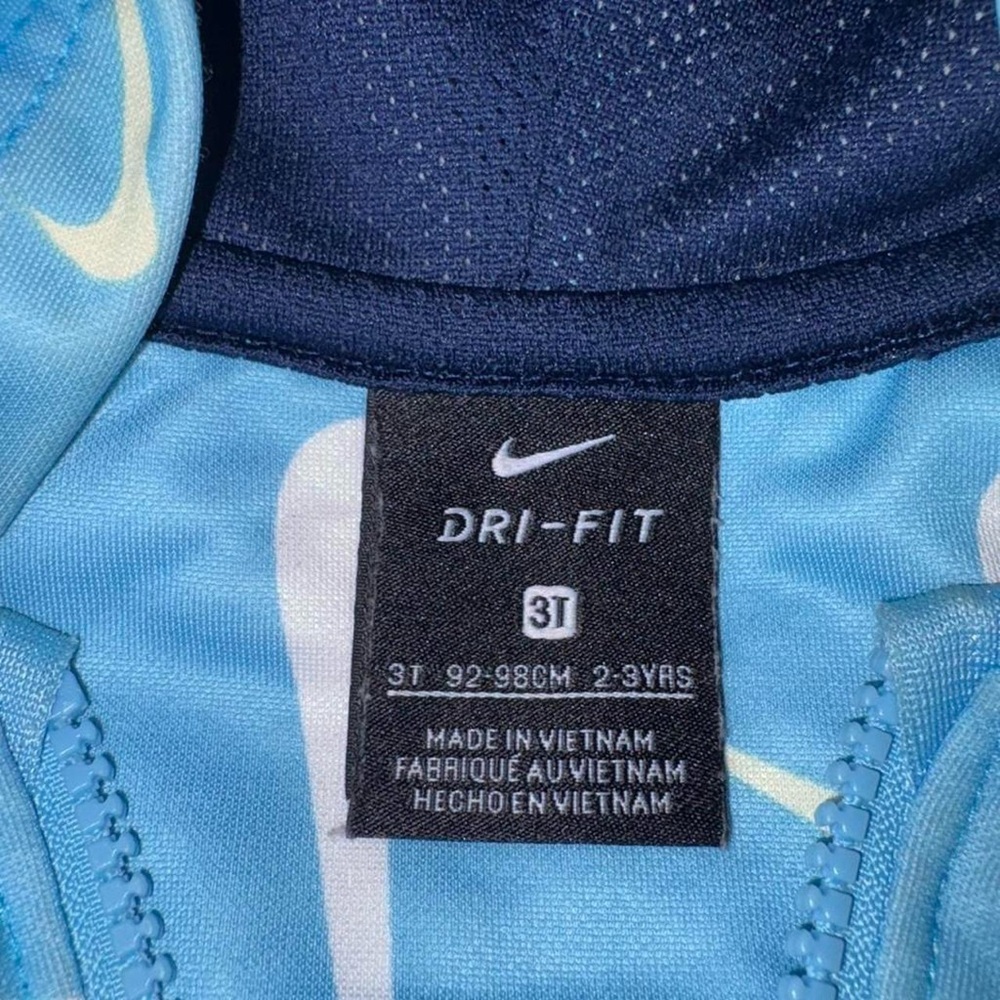 Nike Kids Light Blue Swoosh Hoodie - Picture 2 of 5